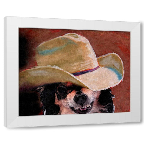 What Chawawa Lookin At White Modern Wood Framed Art Print by Murray Henderson Fine Art