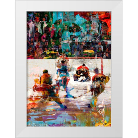 Jouque 2 White Modern Wood Framed Art Print by Murray Henderson Fine Art