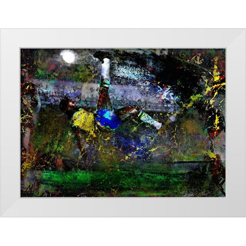 Pele White Modern Wood Framed Art Print by Murray Henderson Fine Art