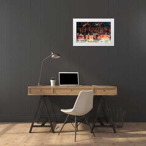 Ranger Win White Modern Wood Framed Art Print by Murray Henderson Fine Art