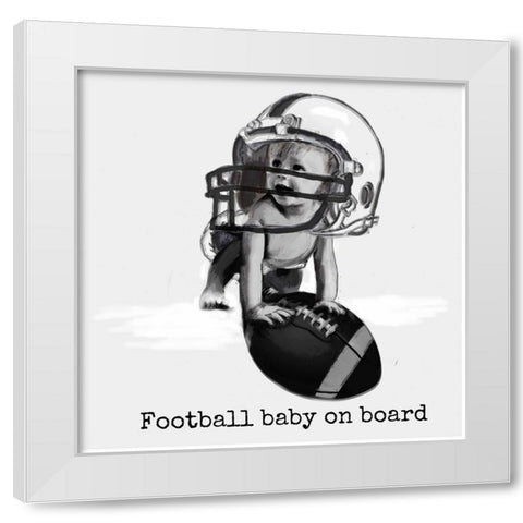 J White Modern Wood Framed Art Print by Murray Henderson Fine Art