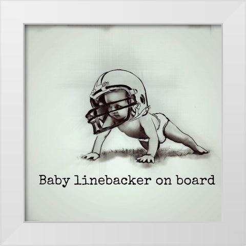 L White Modern Wood Framed Art Print by Murray Henderson Fine Art