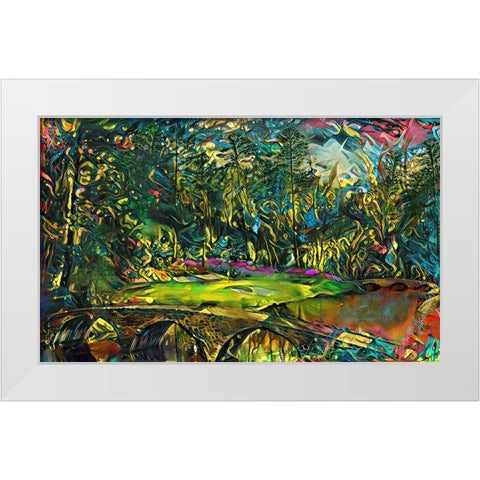 Untitled_Artwork (9) White Modern Wood Framed Art Print by Murray Henderson Fine Art