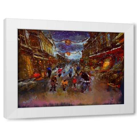 Untitled_Artwork (12) White Modern Wood Framed Art Print by Murray Henderson Fine Art