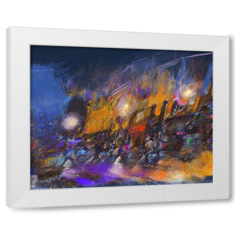 Untitled_Artwork (13) White Modern Wood Framed Art Print by Murray Henderson Fine Art