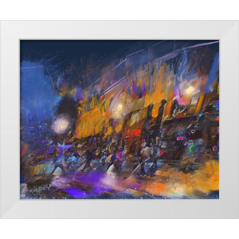 Untitled_Artwork (13) White Modern Wood Framed Art Print by Murray Henderson Fine Art