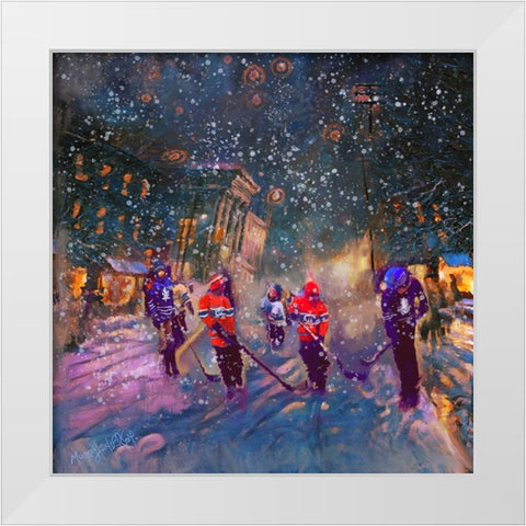 Untitled_Artwork (14) White Modern Wood Framed Art Print by Murray Henderson Fine Art