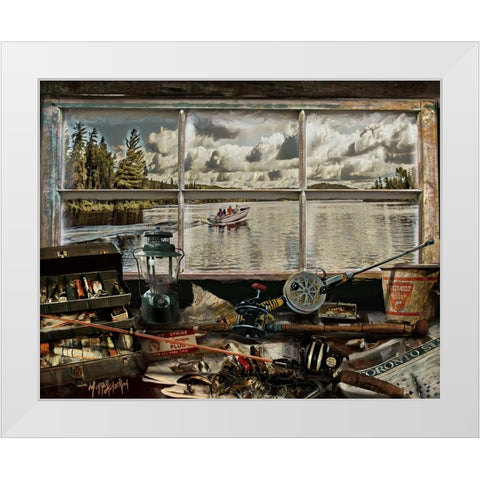 Untitled_Artwork White Modern Wood Framed Art Print by Murray Henderson Fine Art