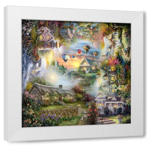 Nickyâ€™s Haven White Modern Wood Framed Art Print by Boehme, Nicky