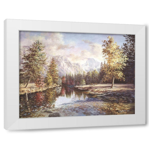 High Sierras White Modern Wood Framed Art Print by Boehme, Nicky