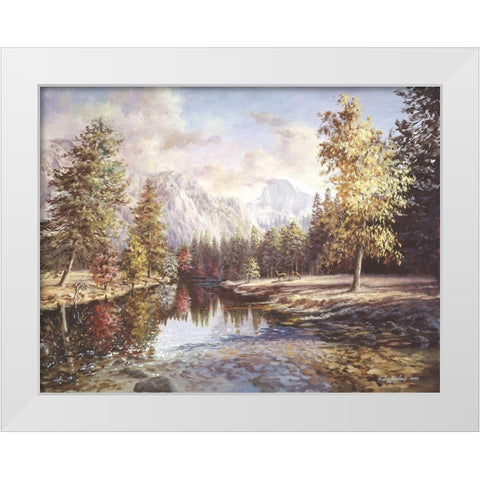High Sierras White Modern Wood Framed Art Print by Boehme, Nicky