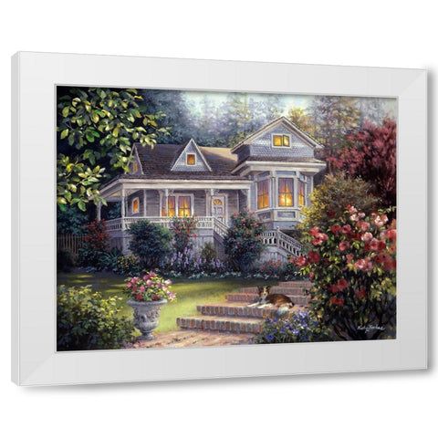 A Canine Sanctuary White Modern Wood Framed Art Print by Boehme, Nicky