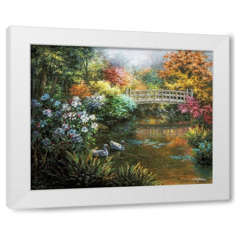Treasury Of Splendor White Modern Wood Framed Art Print by Boehme, Nicky