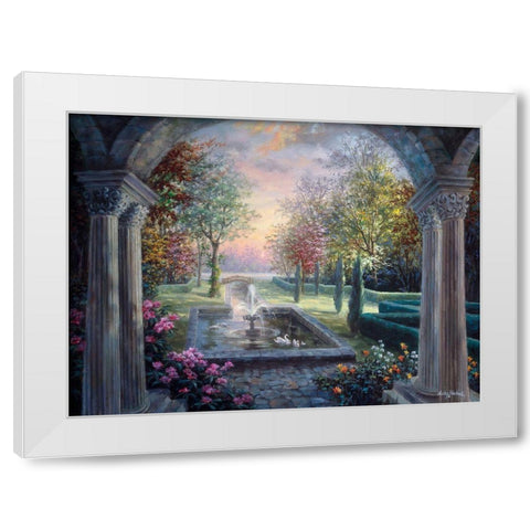 Soulful Mediterranean Tranquility White Modern Wood Framed Art Print by Boehme, Nicky