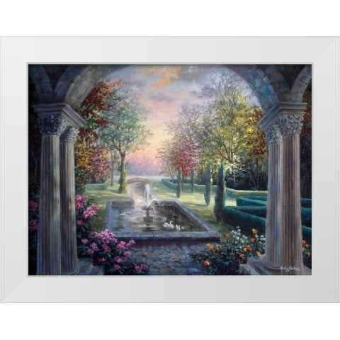 Soulful Mediterranean Tranquility White Modern Wood Framed Art Print by Boehme, Nicky