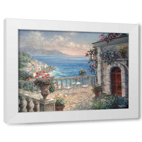 Mediterranean Elegance White Modern Wood Framed Art Print by Boehme, Nicky