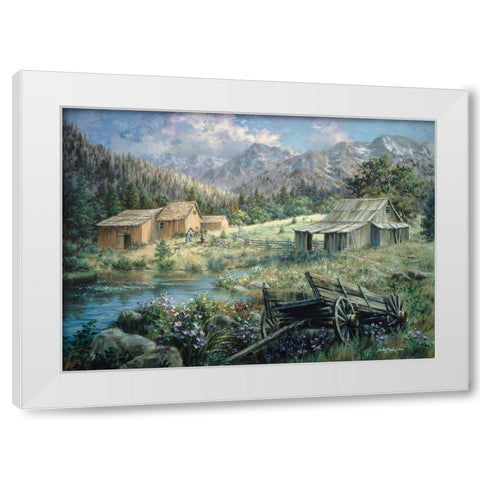 Country White Modern Wood Framed Art Print by Boehme, Nicky