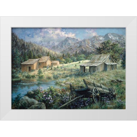 Country White Modern Wood Framed Art Print by Boehme, Nicky