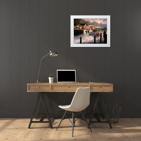 Point Of View White Modern Wood Framed Art Print by Boehme, Nicky