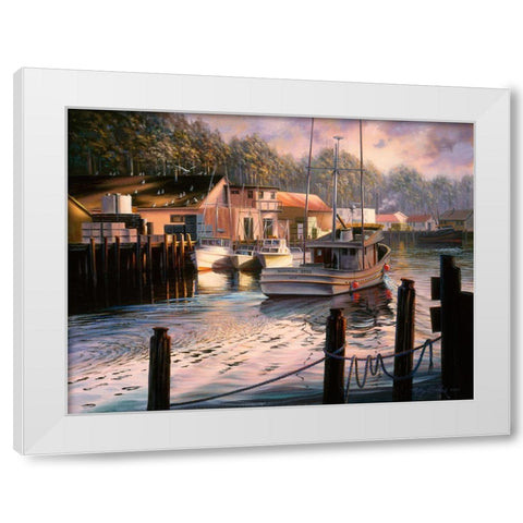 Point Of View White Modern Wood Framed Art Print by Boehme, Nicky