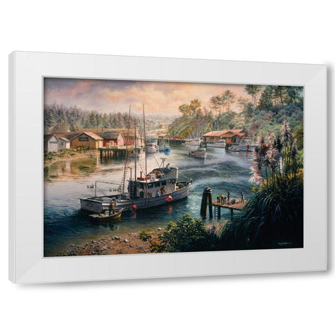 Deep Sea Readiness White Modern Wood Framed Art Print by Boehme, Nicky