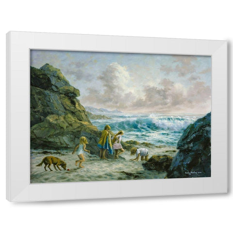 Once Upon A Time White Modern Wood Framed Art Print by Boehme, Nicky