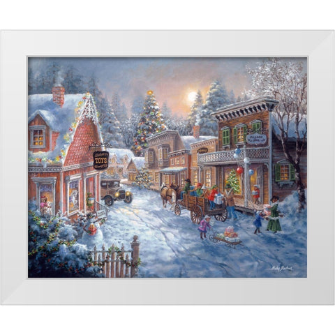 Good Old Days White Modern Wood Framed Art Print by Boehme, Nicky