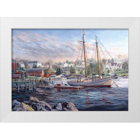 Seafarers Delight White Modern Wood Framed Art Print by Boehme, Nicky