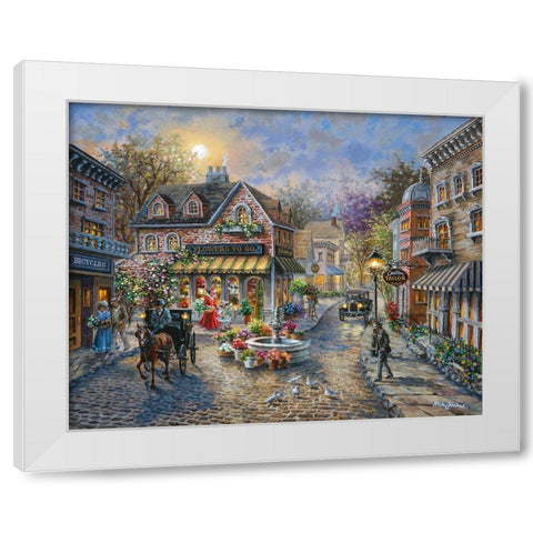 Rememberance White Modern Wood Framed Art Print by Boehme, Nicky