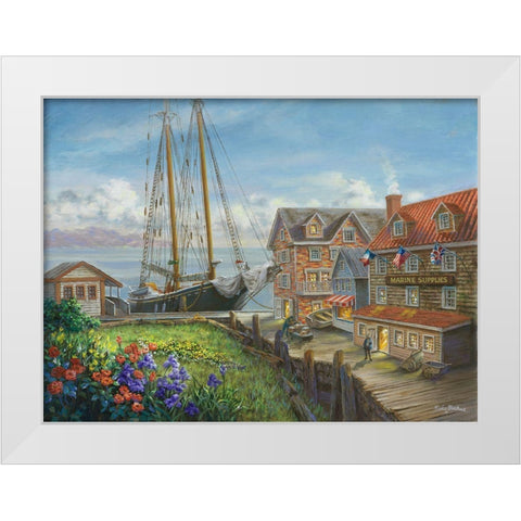 Marine Supplies White Modern Wood Framed Art Print by Boehme, Nicky