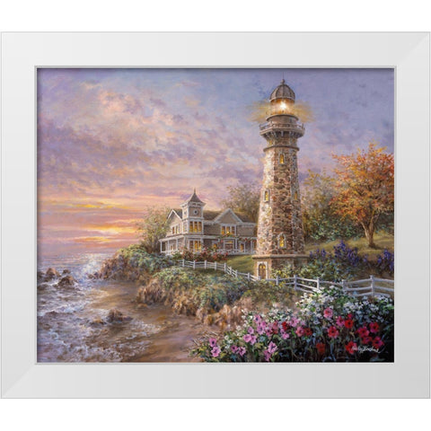 Majestic Guardian White Modern Wood Framed Art Print by Boehme, Nicky