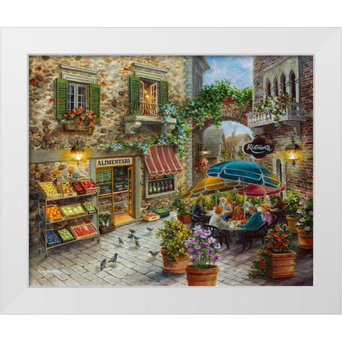 Contentment White Modern Wood Framed Art Print by Boehme, Nicky