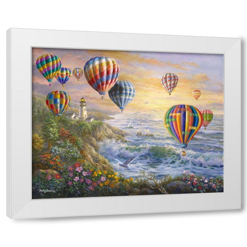 Summer Glow White Modern Wood Framed Art Print by Boehme, Nicky