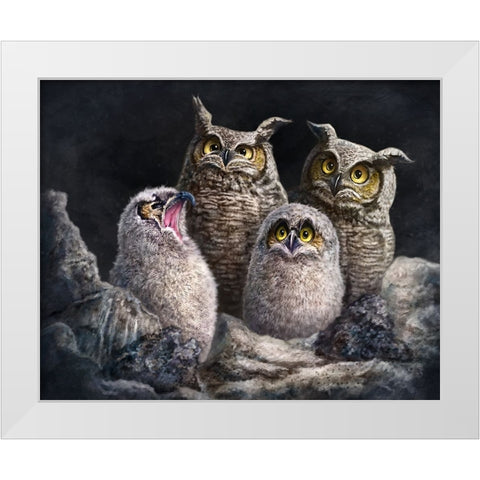 One In Every Family White Modern Wood Framed Art Print by LaMontagne, Patrick
