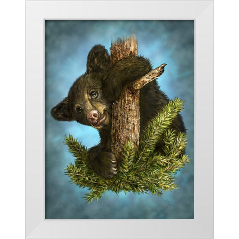 Baby Gruff White Modern Wood Framed Art Print by LaMontagne, Patrick