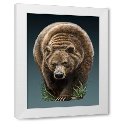 Big Boy White Modern Wood Framed Art Print by LaMontagne, Patrick