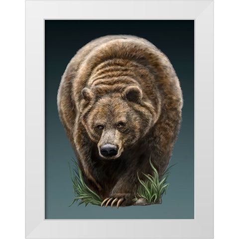 Big Boy White Modern Wood Framed Art Print by LaMontagne, Patrick
