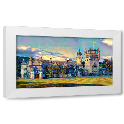 Aberdeenshire Scotland Balmoral Castle White Modern Wood Framed Art Print by Gavidia, Pedro