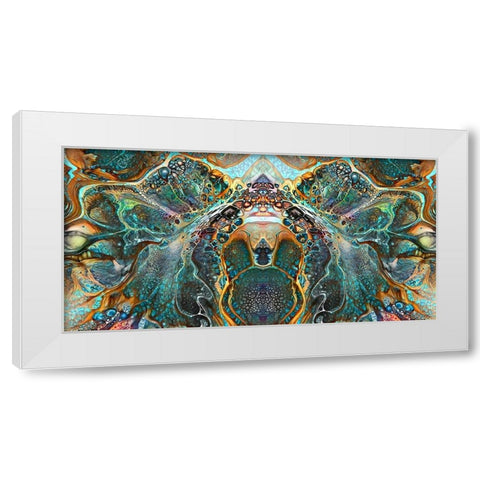 Emerald Bridge White Modern Wood Framed Art Print by Gavidia, Pedro