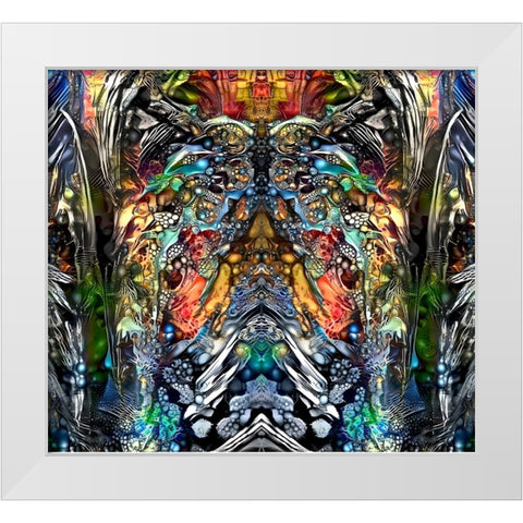 Emerging White Modern Wood Framed Art Print by Gavidia, Pedro