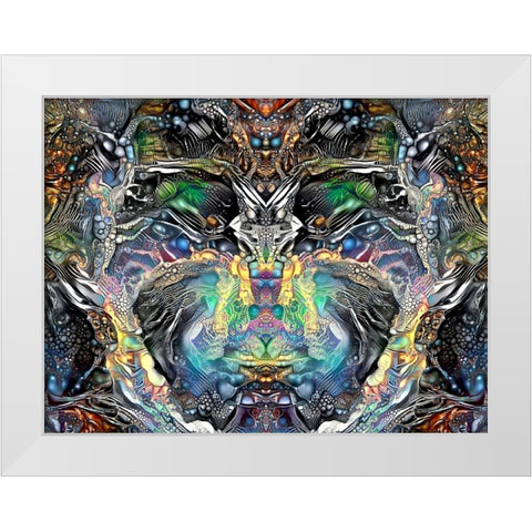 Fetish White Modern Wood Framed Art Print by Gavidia, Pedro