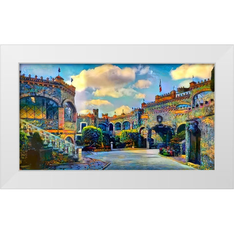 Guanajuato Mexico Castillo de Santa Cecilia interior White Modern Wood Framed Art Print by Gavidia, Pedro