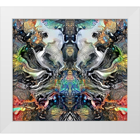 Legacy Plume White Modern Wood Framed Art Print by Gavidia, Pedro