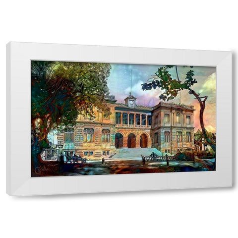 Mexico City Museum of Geology White Modern Wood Framed Art Print by Gavidia, Pedro