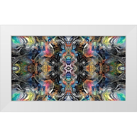 Mind Reactor White Modern Wood Framed Art Print by Gavidia, Pedro