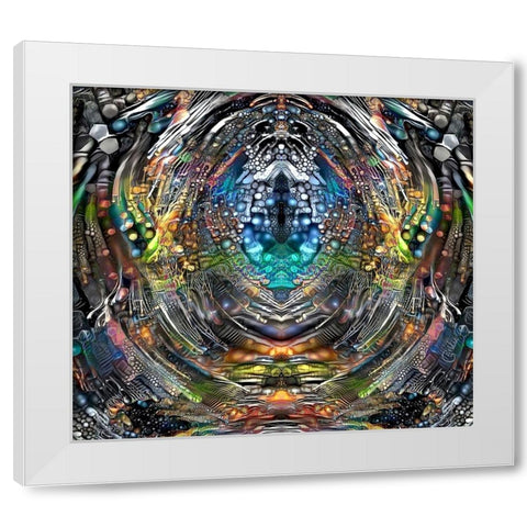 Portal White Modern Wood Framed Art Print by Gavidia, Pedro