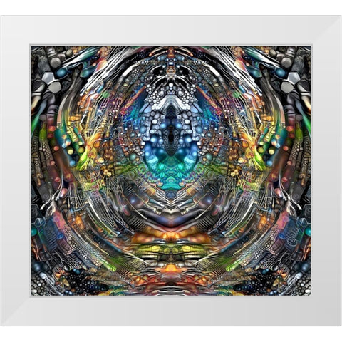 Portal White Modern Wood Framed Art Print by Gavidia, Pedro