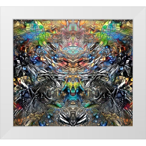 Resurrection White Modern Wood Framed Art Print by Gavidia, Pedro