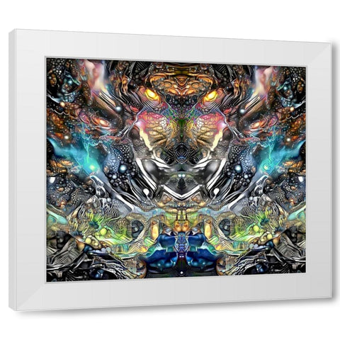 Wild White Modern Wood Framed Art Print by Gavidia, Pedro