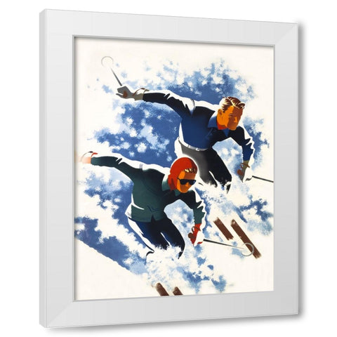 Jantzen by Binder White Modern Wood Framed Art Print by Print Collection